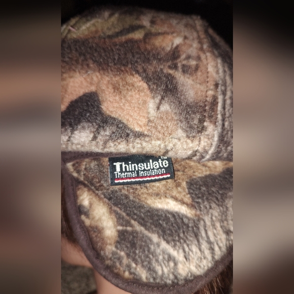 Whitewater Outdoors Hardwood Camo Cap Thinsulate Insulated Hat Ear Flaps - Picture 9 of 13